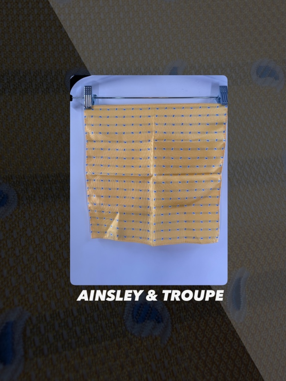 EUC Ainsley & Troupe Paisley Pocket Square